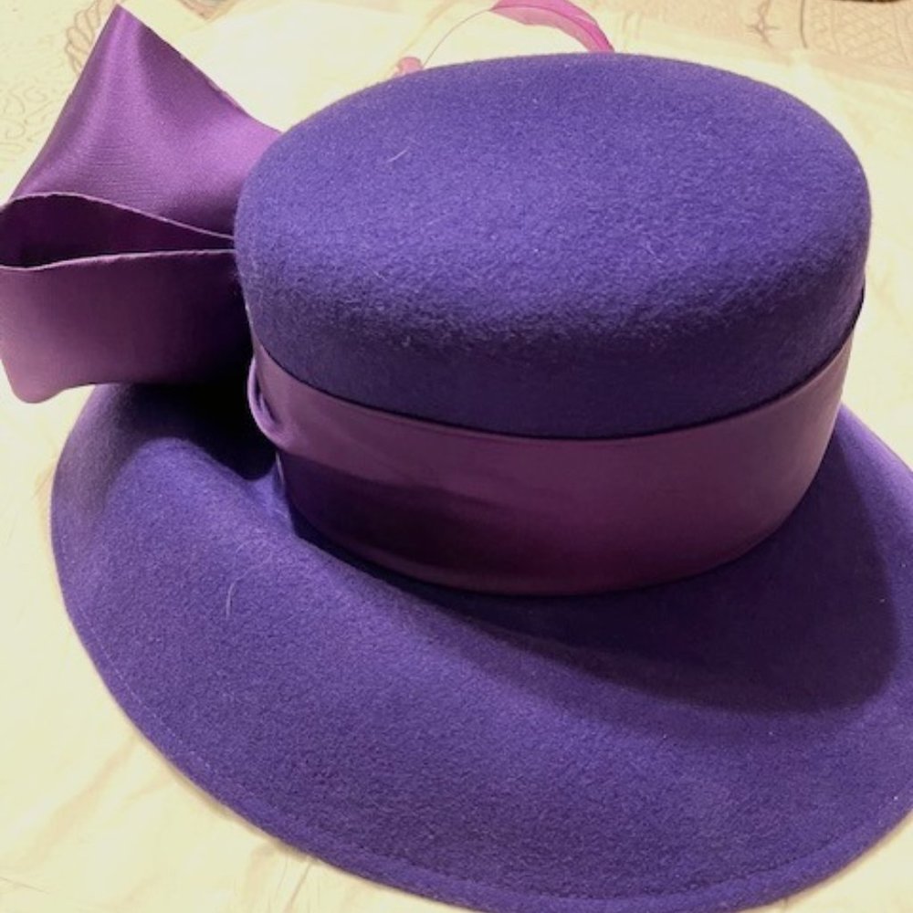 Purple Violet Going to Church hat